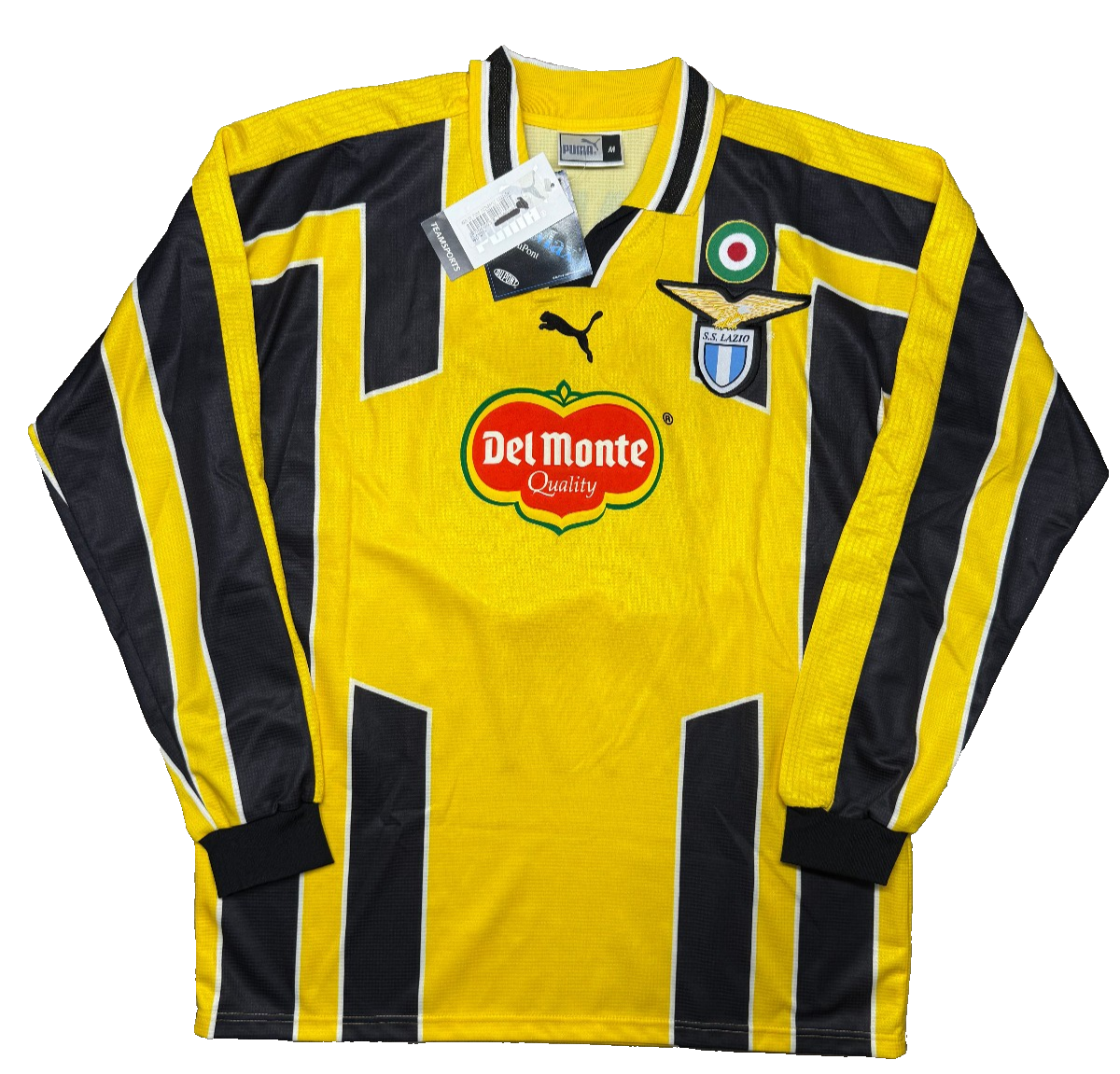 Maglia calcio vintage Lazio Mancini Issued UEFA CUP Puma 1999 2000 Maglia M BNWT
