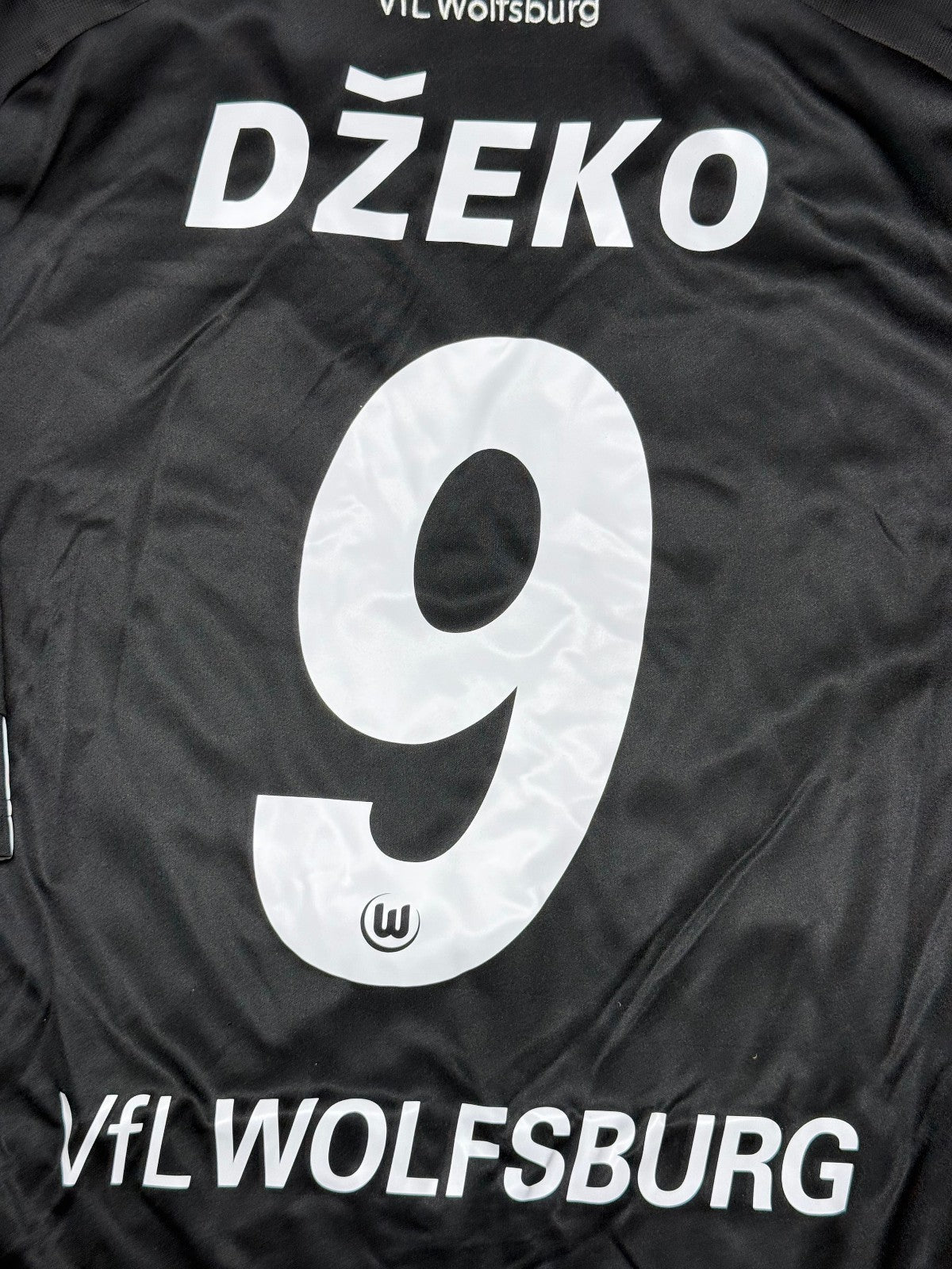 VfL Wolfsburg Dzeko 9 Maglia Vintage Adidas 2009 2010 Home Bundesliga XL