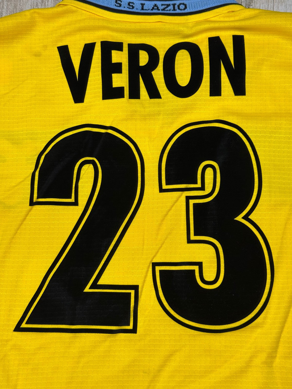 Maglia calcio vintage Lazio VERON UEFA CUP Puma 1999 2000 Maglia M