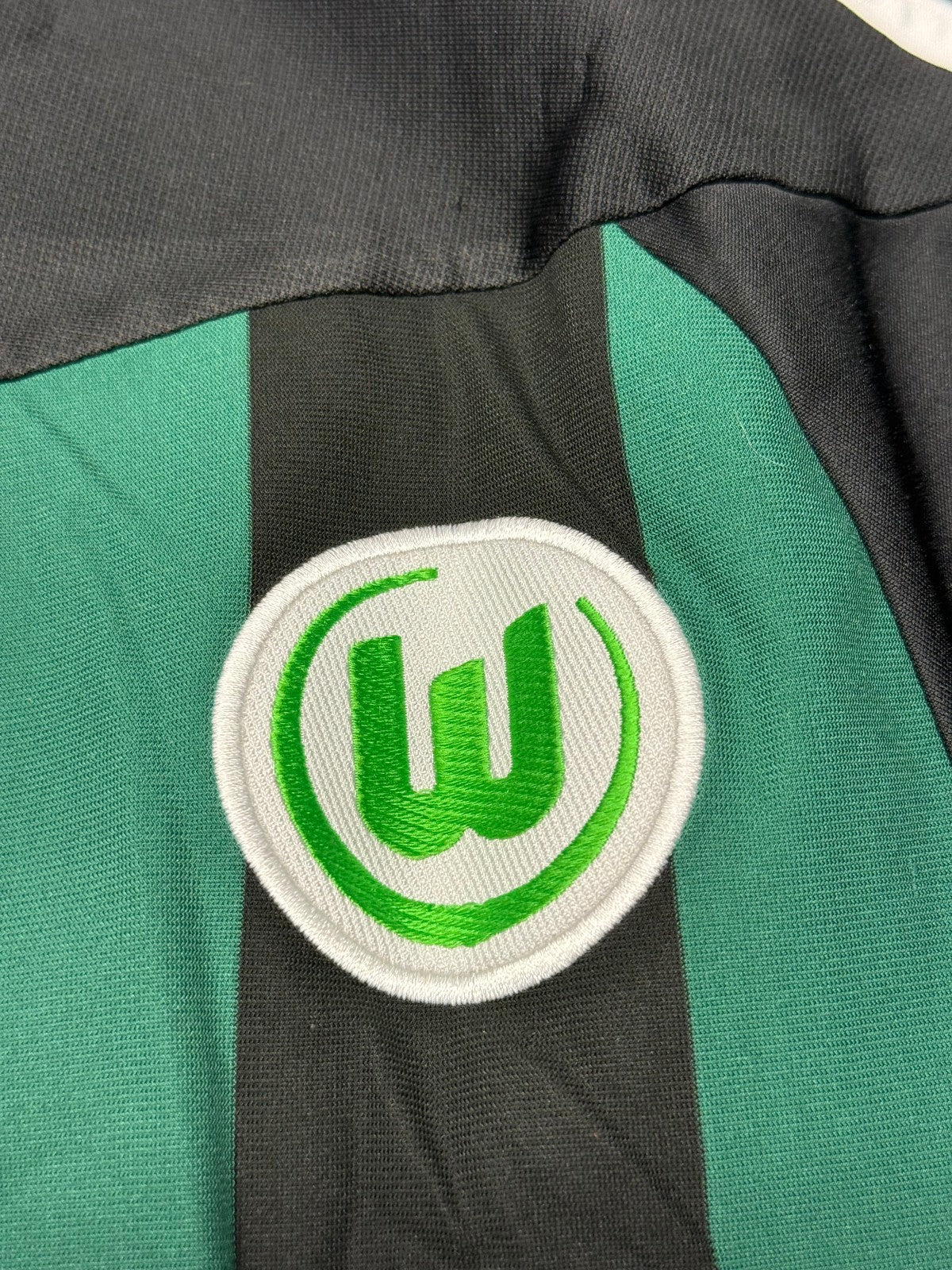VfL Wolfsburg Dzeko 9 Maglia Vintage Adidas 2009 2010 Home Bundesliga XL