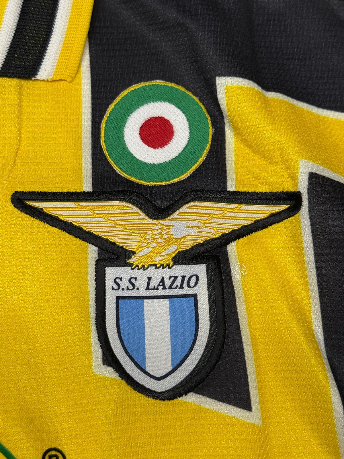 Maglia calcio vintage Lazio Mancini Issued UEFA CUP Puma 1999 2000 Maglia M BNWT