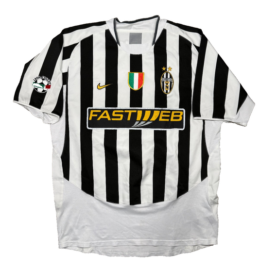 maglia calcio vintage Del Piero Juventus 2003 2004 Serie A Nike Fastweb home M