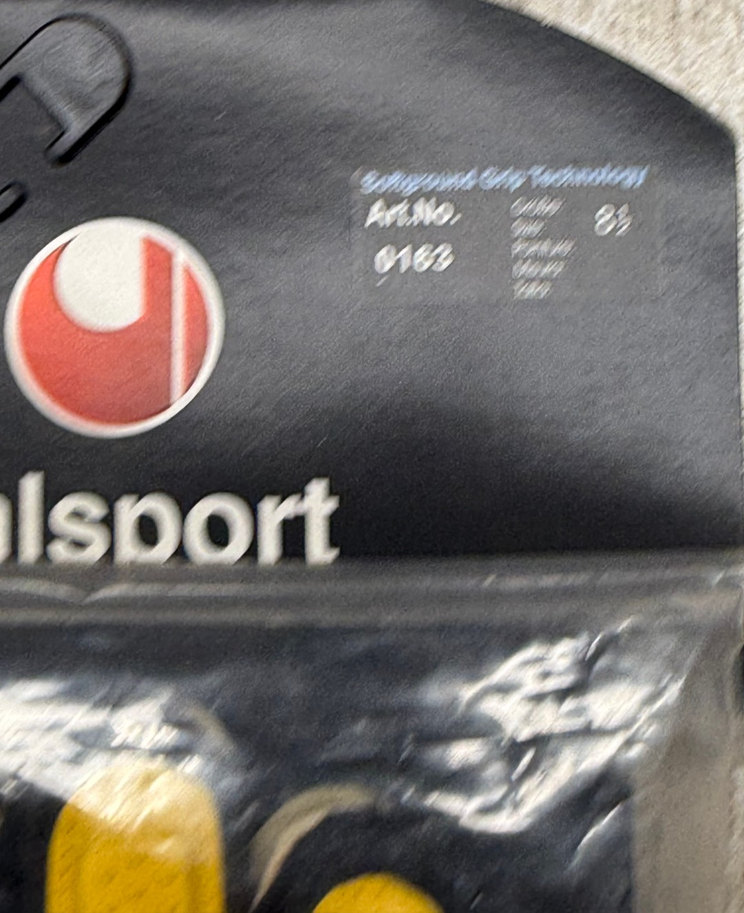 Guanti Portiere Uhlsport Vintage Softground Grip TG 8½ Nuovi NOS Anni 90