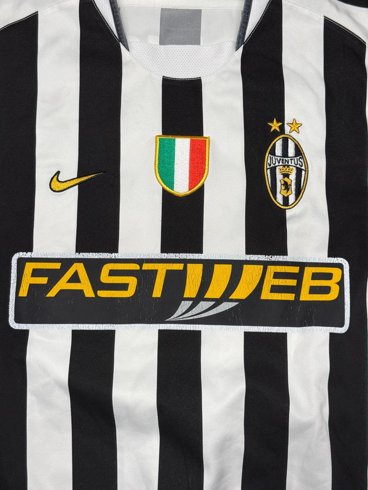 maglia calcio vintage Del Piero Juventus 2003 2004 Serie A Nike Fastweb home M