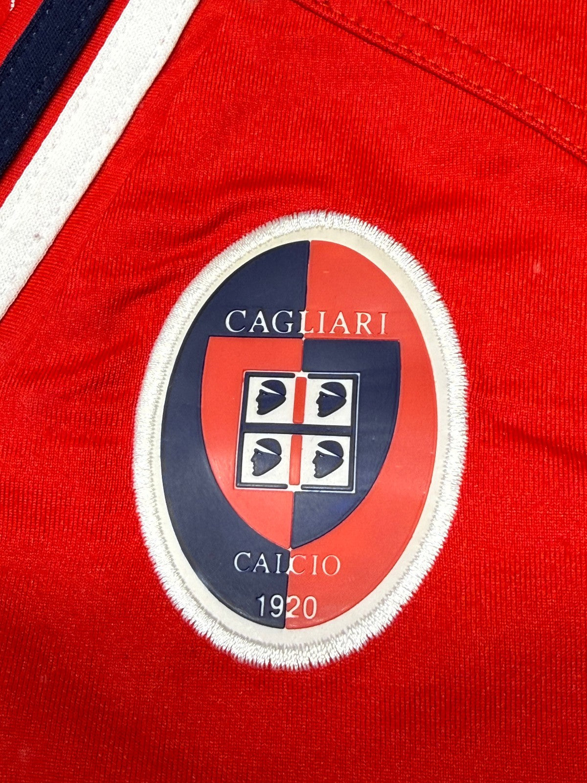 maglia calcio vintage Cagliari ZOLA #10 Line 2003 2004 M Terra Sarda