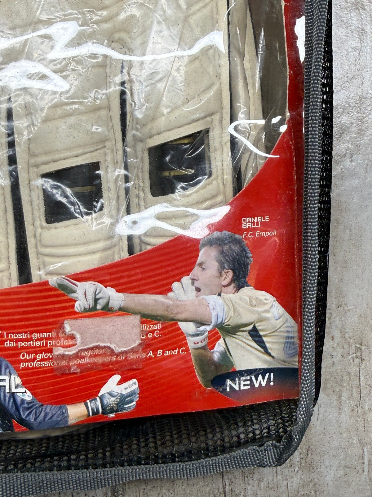 guanti portiere Luca Bucci Parma Erreà Goalkeeper gloves vintage 2003 size 9.5