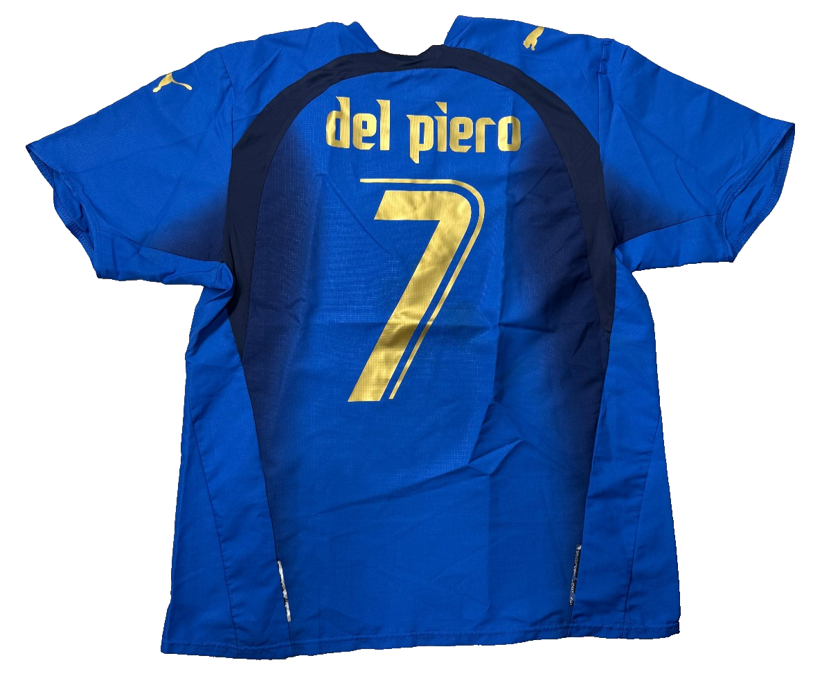 maglia calcio vintage  italia mondiali 2006 DEL PIERO 3 stars Puma L shirt