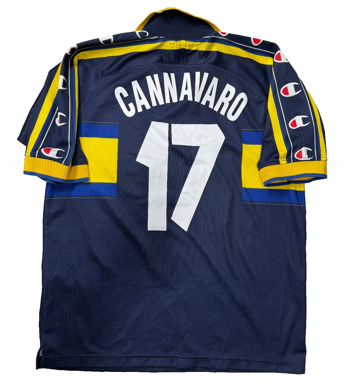 Parma Calcio 1999/00 Champion Third Jersey Cannavaro #17 Parmalat Vintage L