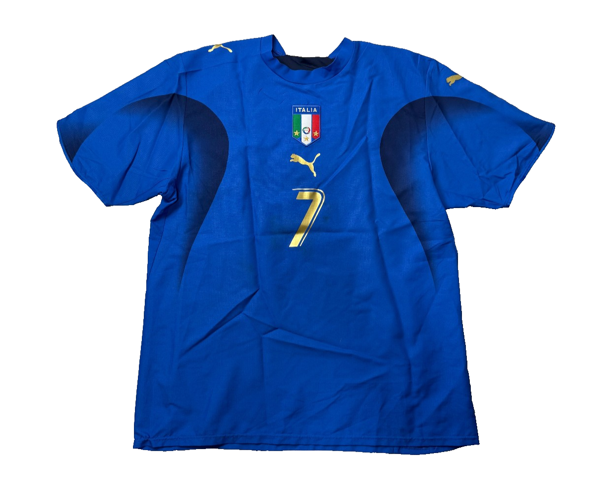 maglia calcio vintage  italia mondiali 2006 DEL PIERO 3 stars Puma L shirt