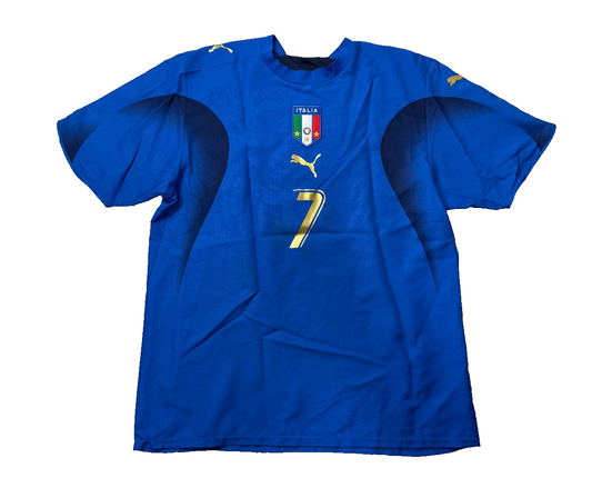maglia calcio vintage italia mondiali 2006 DEL PIERO 3 stars Puma L shirt