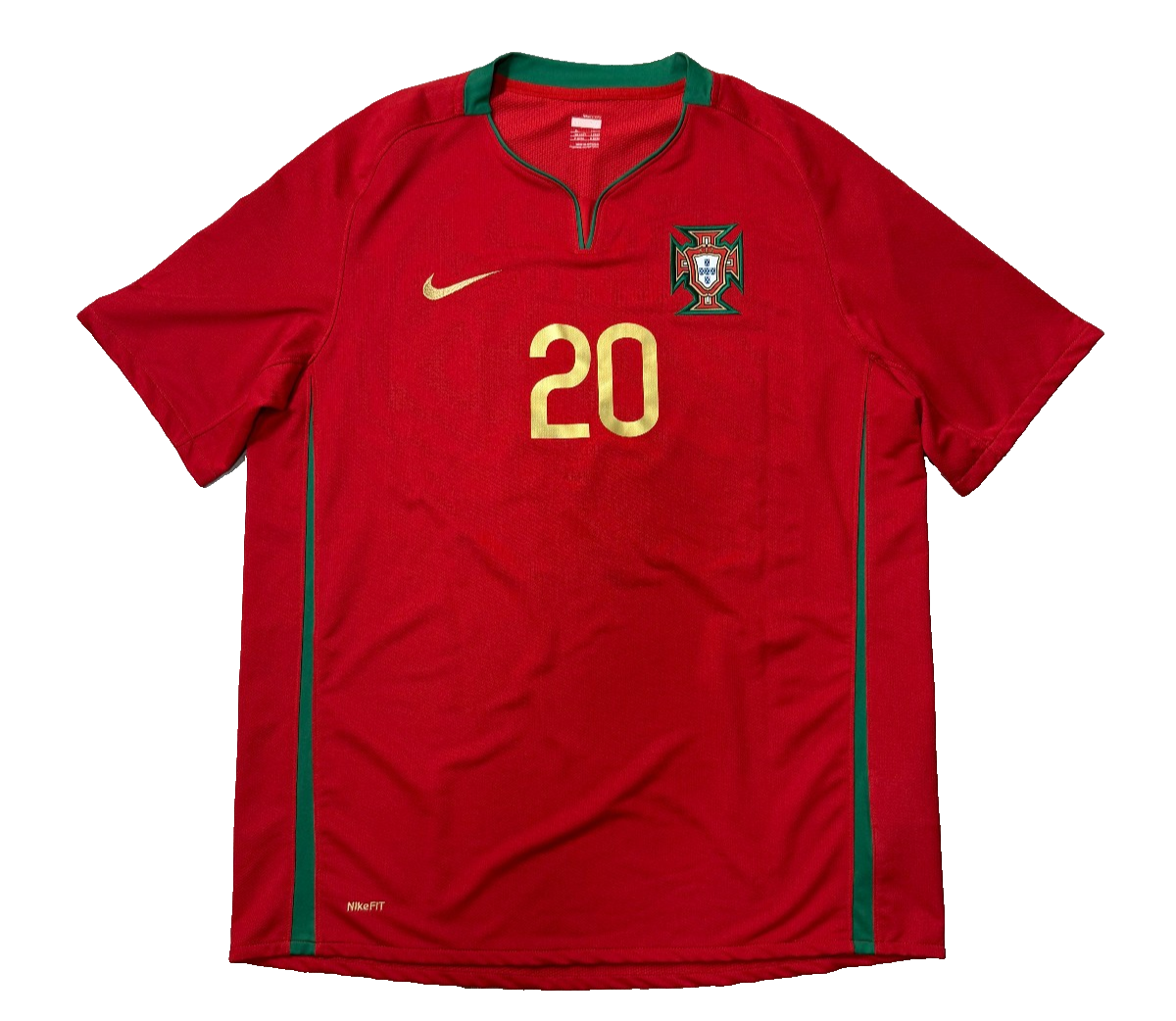 Portugal Nike 2006 World Cup Deco #20 Maglia Home Jersey Football XL