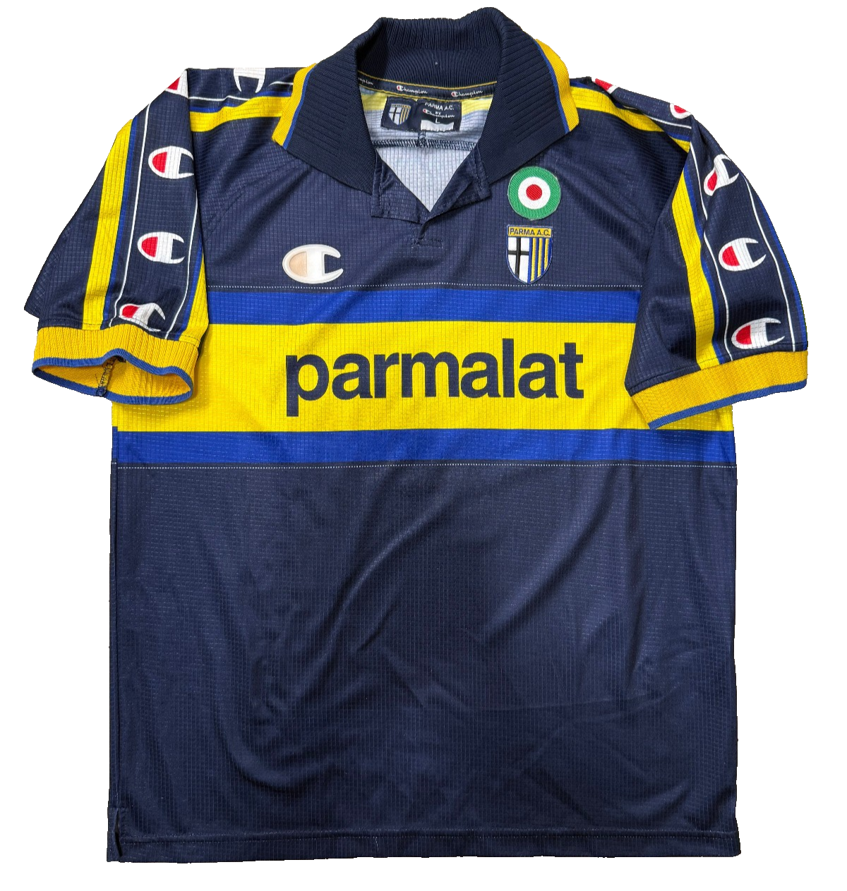 Parma Calcio 1999/00 Champion Third Jersey Cannavaro #17 Parmalat Vintage L