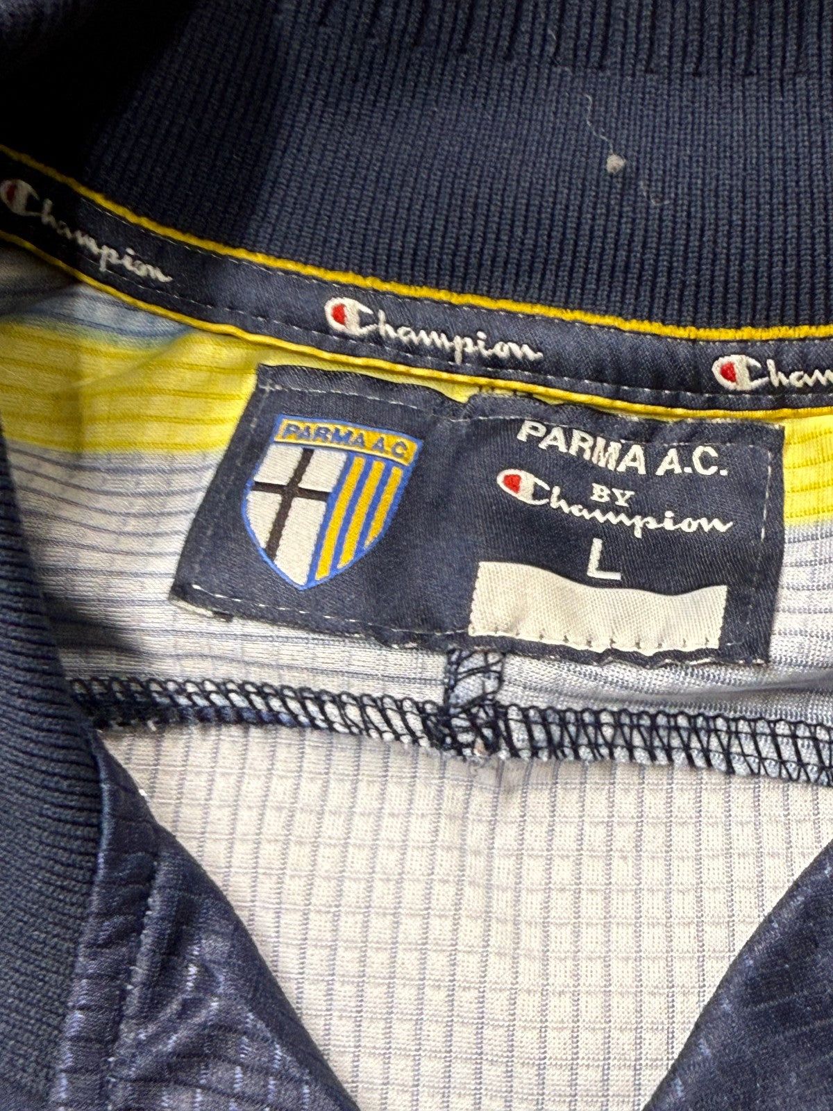 Parma Calcio 1999/00 Champion Third Jersey Cannavaro #17 Parmalat Vintage L