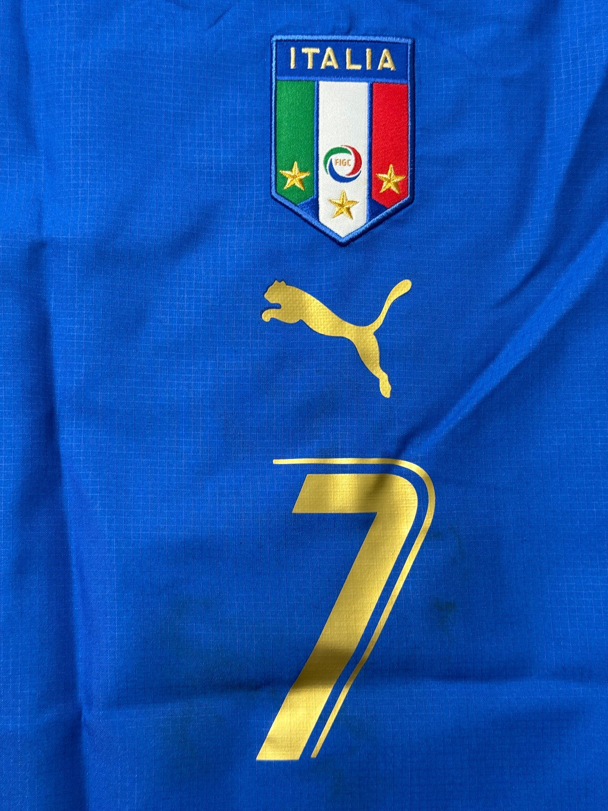 maglia calcio vintage  italia mondiali 2006 DEL PIERO 3 stars Puma L shirt