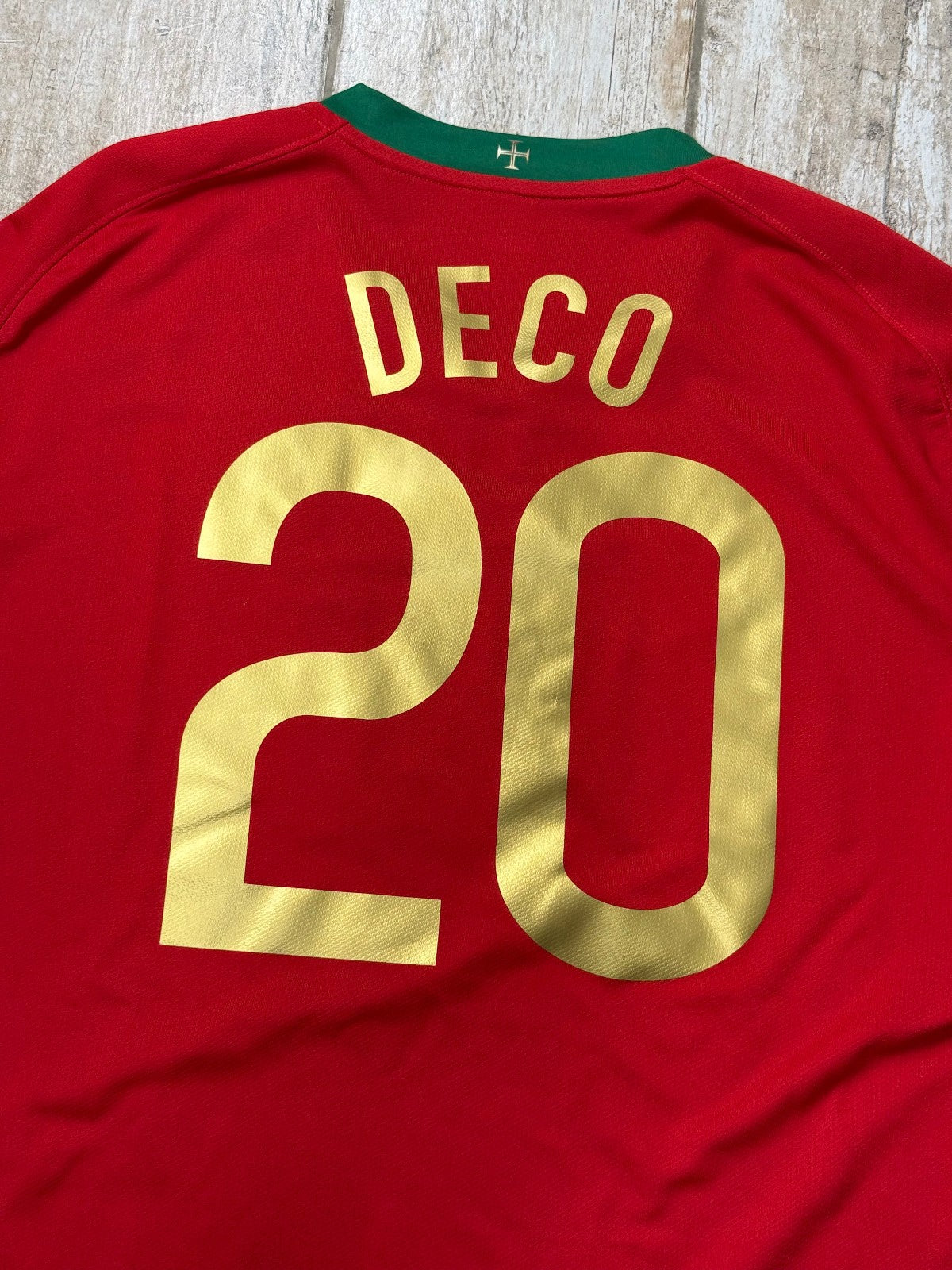 Portugal Nike 2006 World Cup Deco #20 Maglia Home Jersey Football XL