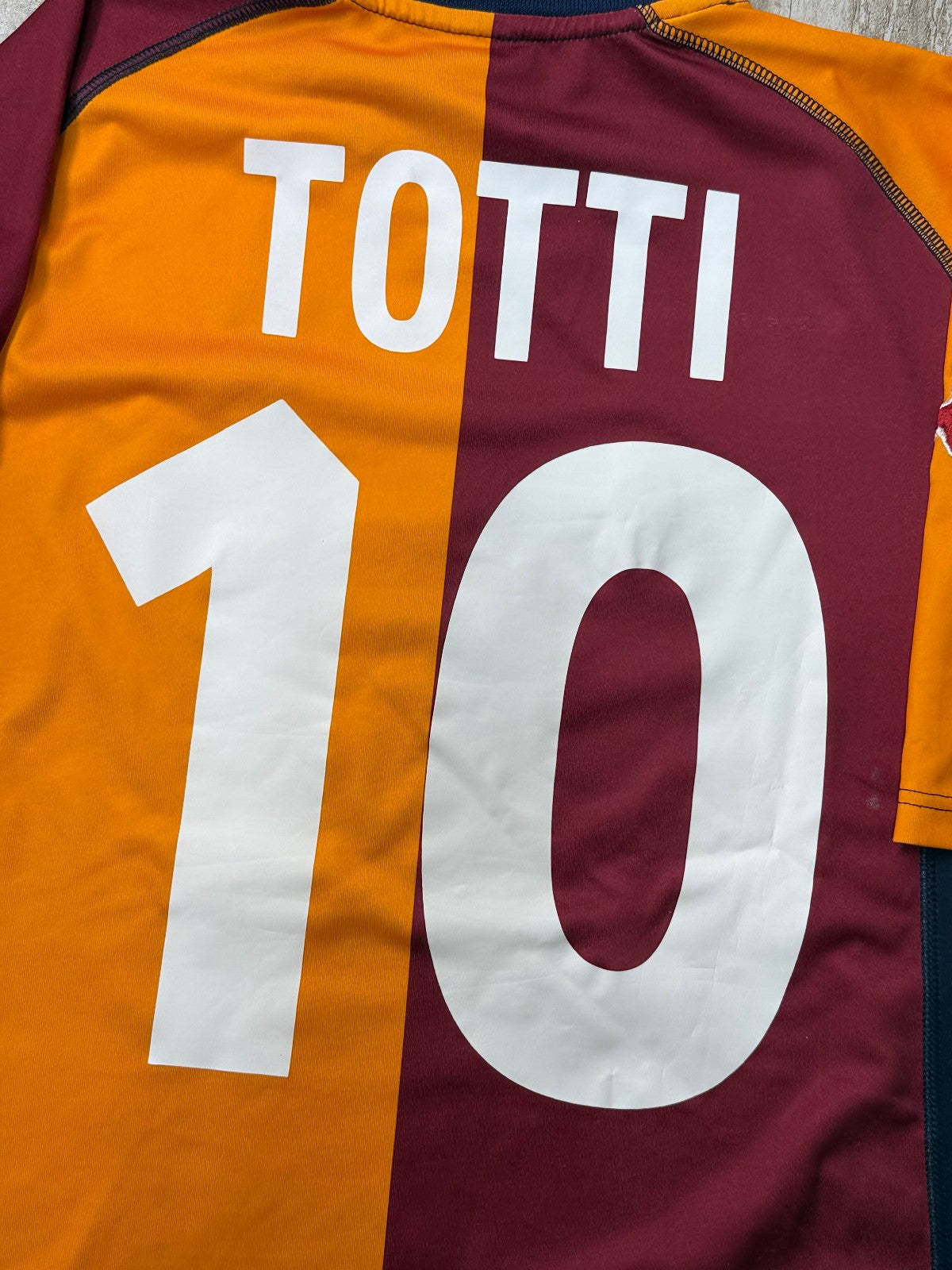 AS Roma Kappa 2001/02 Champions League Totti #10 Maglia Jersey INA Assitalia L