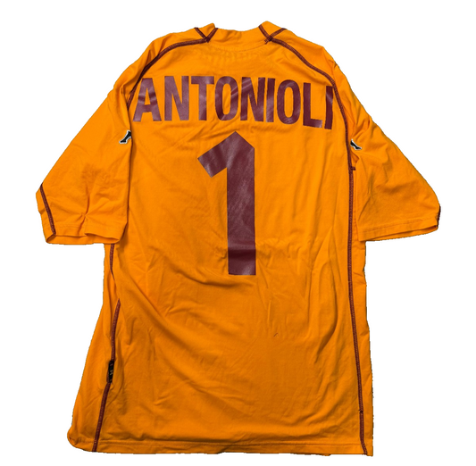 AS Roma Kappa 2000/01 Portiere Antonioli #1 Maglia GK Scudetto Vintage M