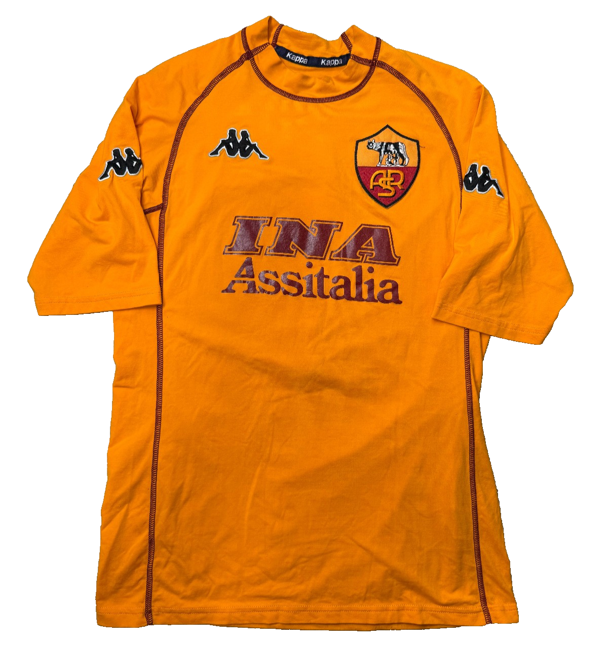 AS Roma Kappa 2000/01 Portiere Antonioli #1 Maglia GK Scudetto Vintage M