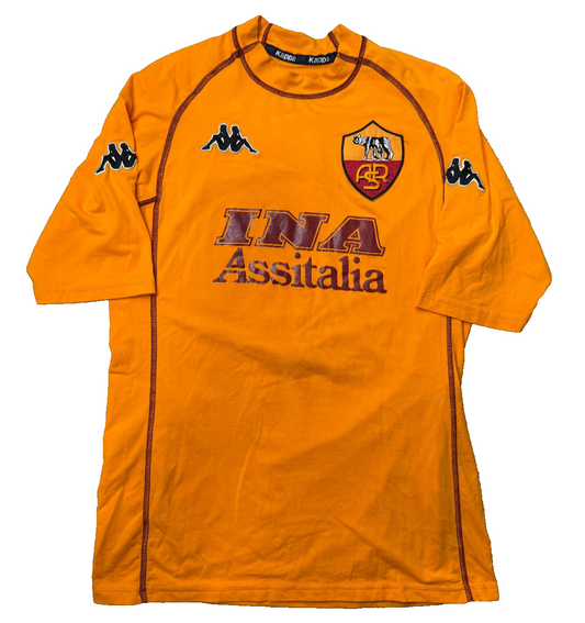 AS Roma Kappa 2000/01 Portiere Antonioli #1 Maglia GK Scudetto Vintage M