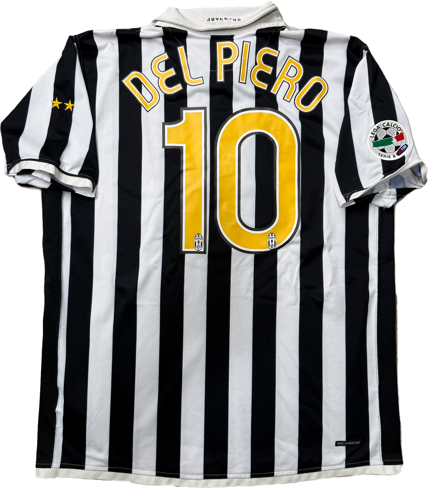 maglia calcio vintage DEL PIERO Juventus NIKE SERIE B 2006 2007 XL