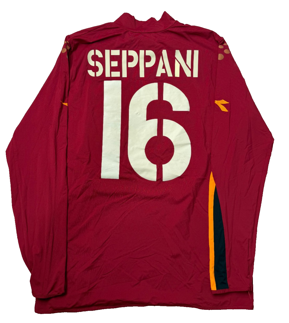 AS Roma Diadora 2004/05 Seppani #16 Mazda Maglia Home Jersey Vintage XL