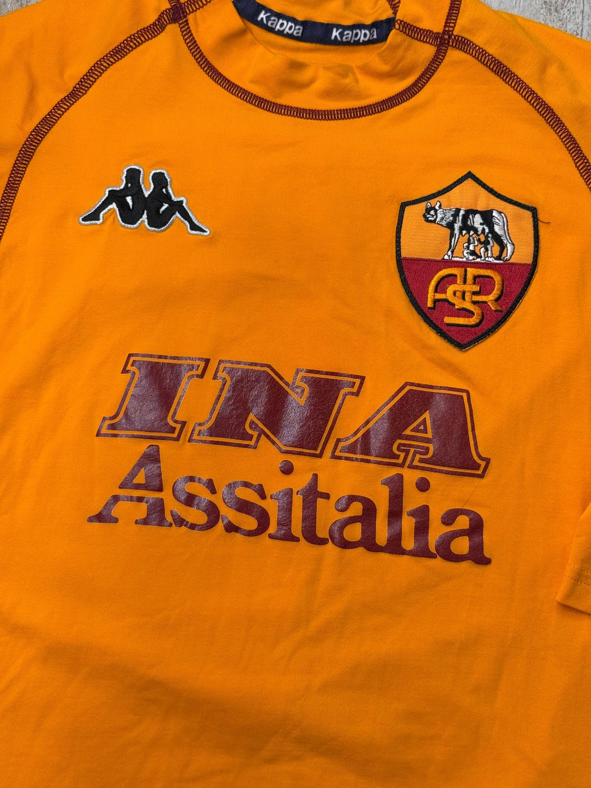 AS Roma Kappa 2000/01 Portiere Antonioli #1 Maglia GK Scudetto Vintage M