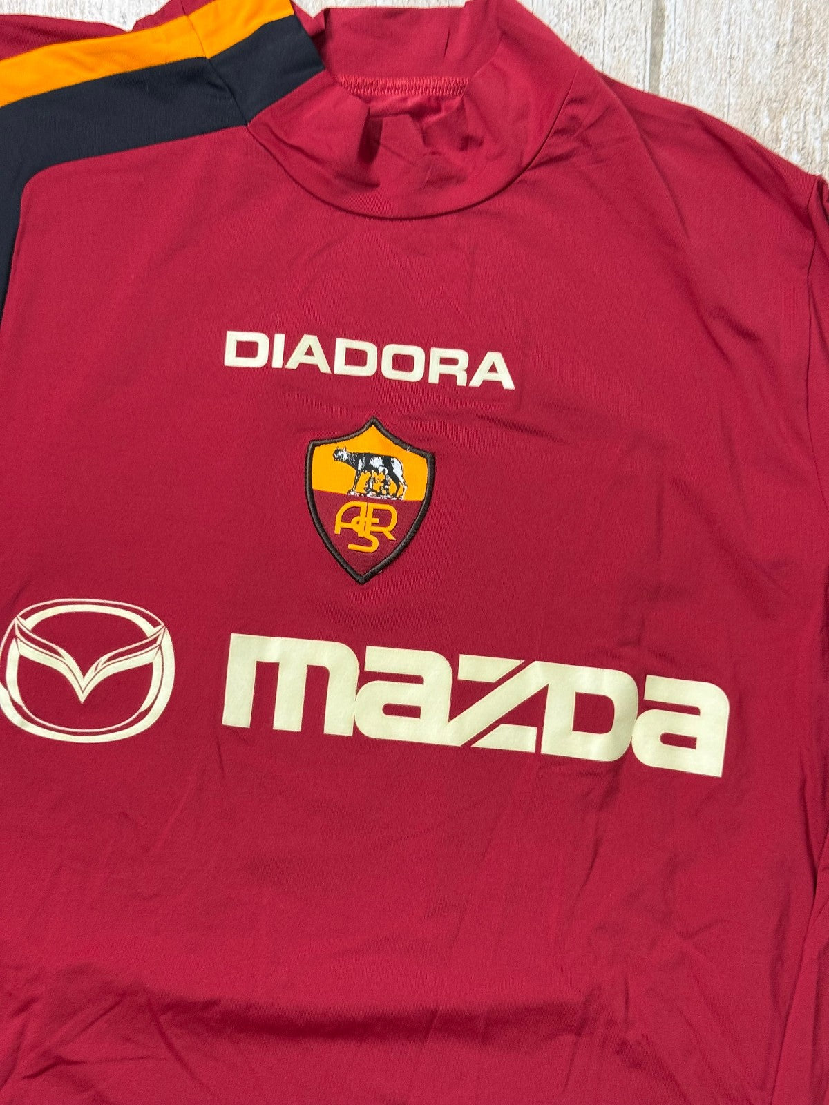 AS Roma Diadora 2004/05 Seppani #16 Mazda Maglia Home Jersey Vintage XL