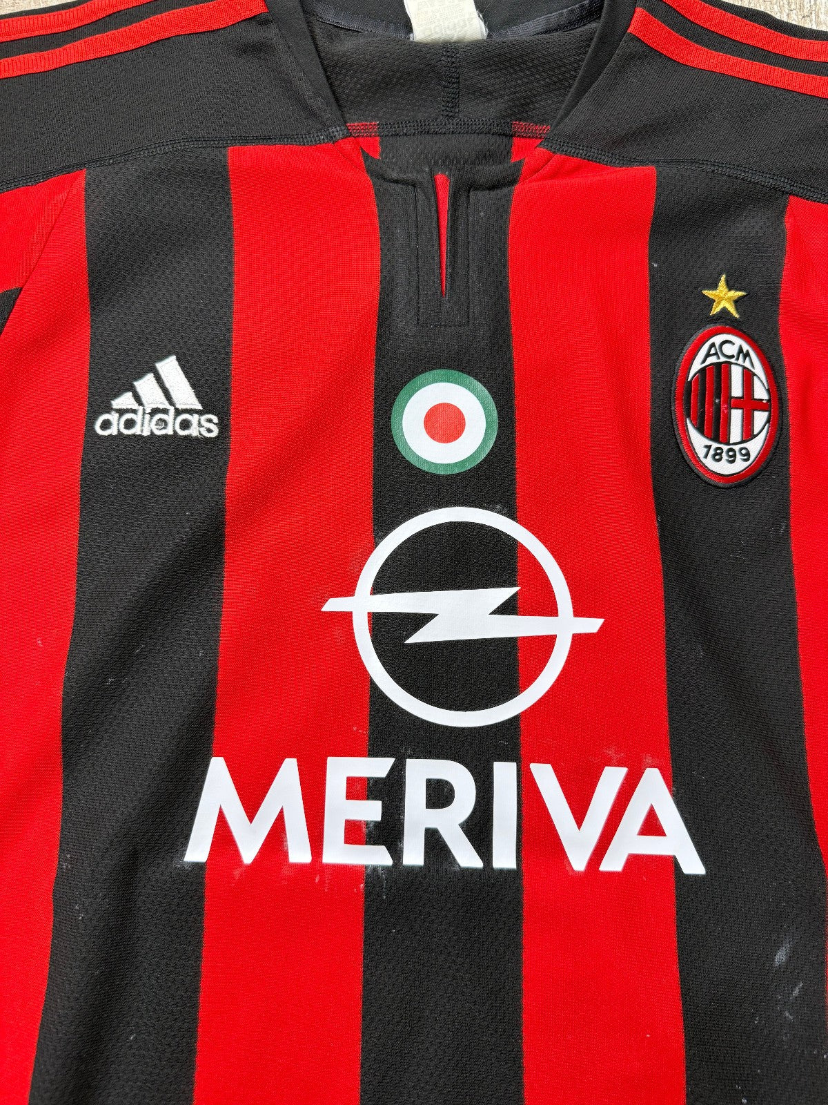 AC Milan Adidas 2003/04 Shevchenko #7 Meriva Maglia Home Jersey Vintage S