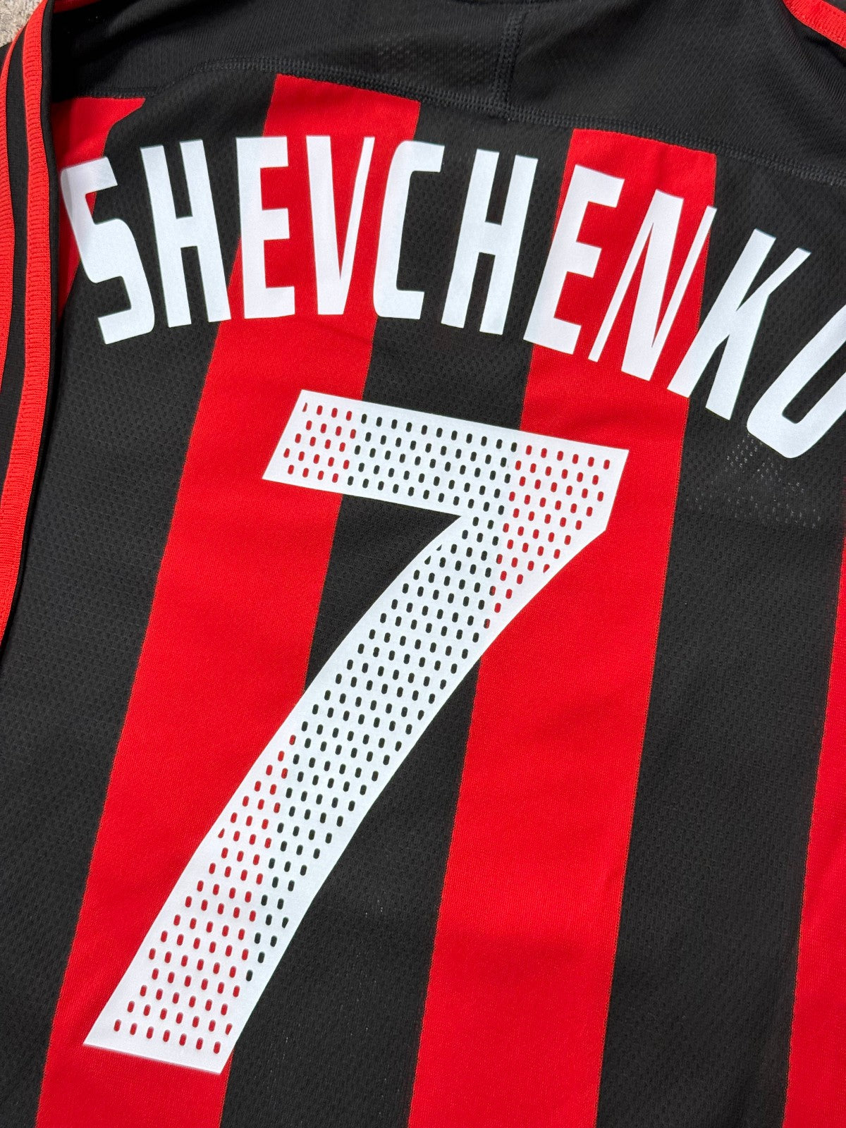 AC Milan Adidas 2003/04 Shevchenko #7 Meriva Maglia Home Jersey Vintage S