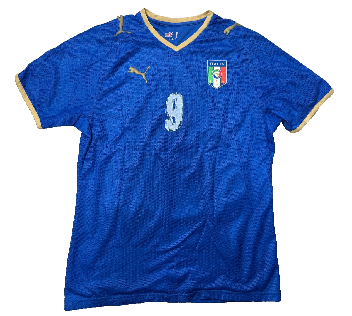 maglia calcio vintage Italia EURO 2008 store TONI home PUMA M