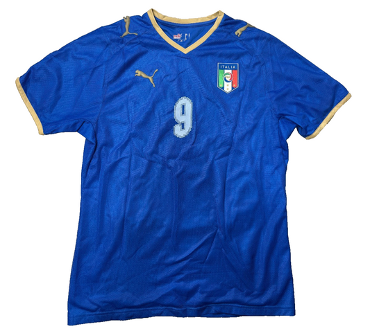 maglia calcio vintage Italia EURO 2008 store TONI home PUMA M