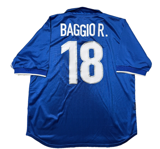 maglia calcio vintage Nike Italia Italy FIFA World Cup BAGGIO 1998 Dri FIT XL