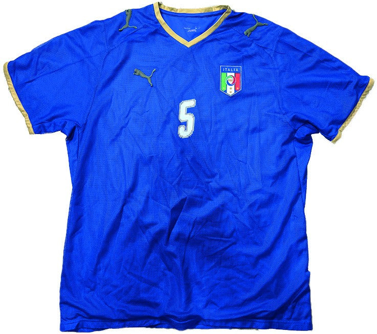 maglia calcio vintage Italia EURO 2008 store CANNAVARO home PUMA M