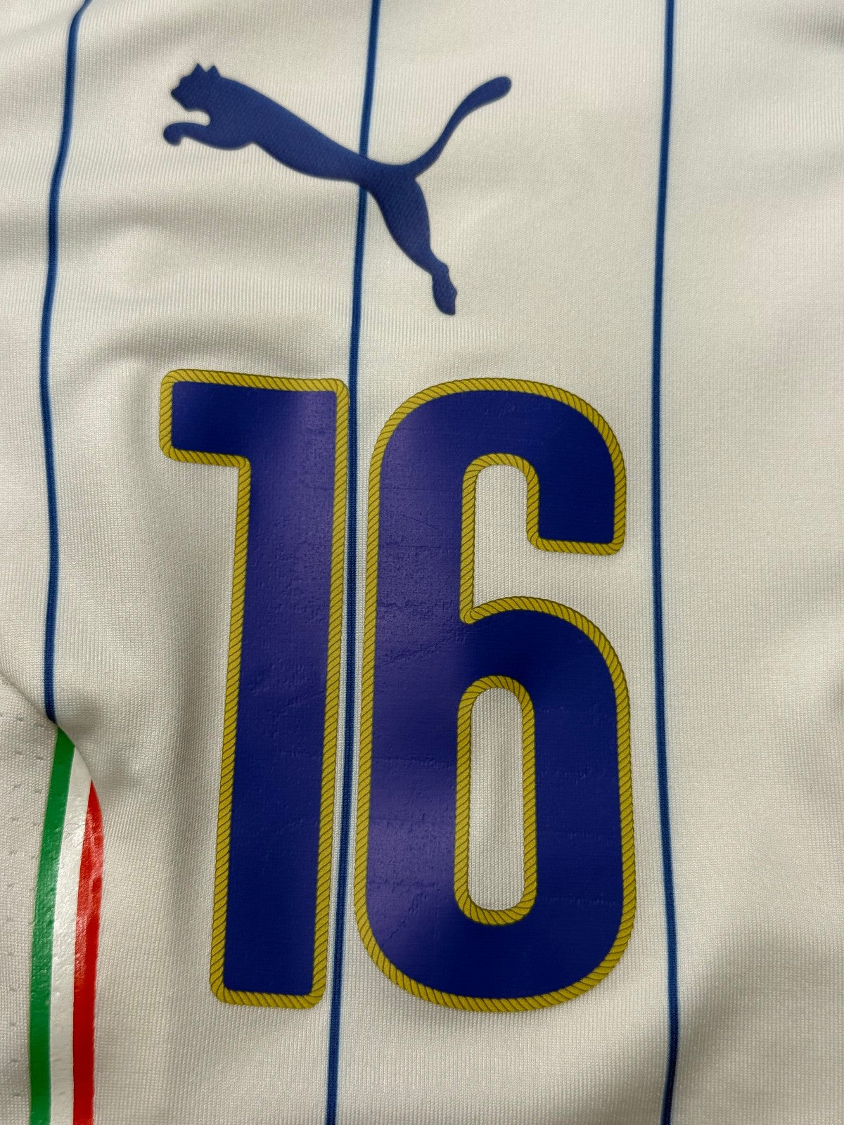 maglia calcio vintage Italia DE ROSSI World Cup 2014 Brasil PUMA player issue XL