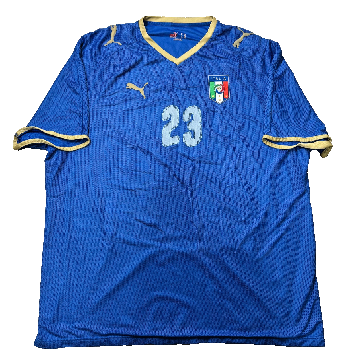 maglia calcio vintage Italia EURO 2008 store MATERAZZI home PUMA XXL