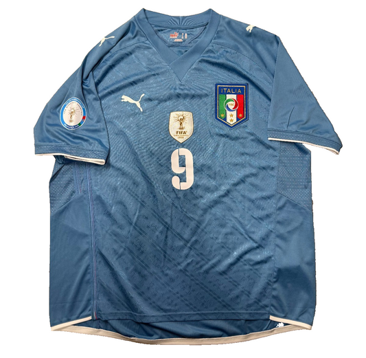 Italia Puma Confederations Cup 2009 Luca Toni #9 Maglia Football XXL jersey