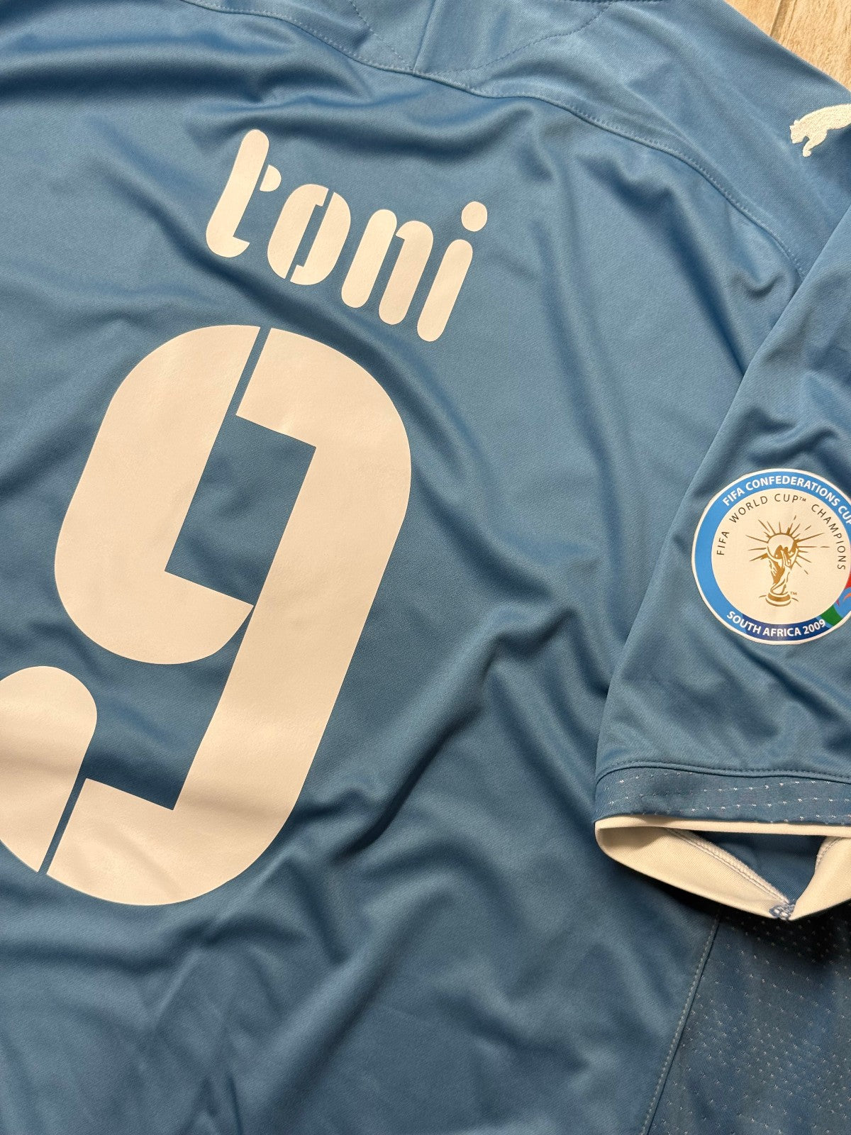 Italia Puma Confederations Cup 2009 Luca Toni #9 Maglia Football XXL jersey
