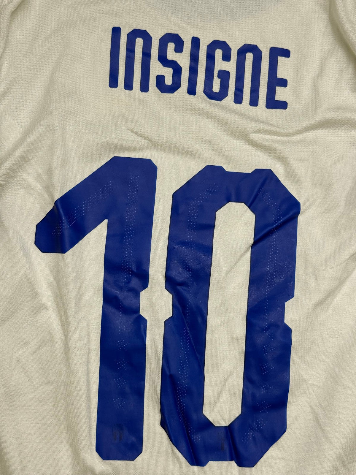Italia shirt Puma 2018 Insigne 10 Maglia Away Nazionale Italiana L vs ARGENTINA