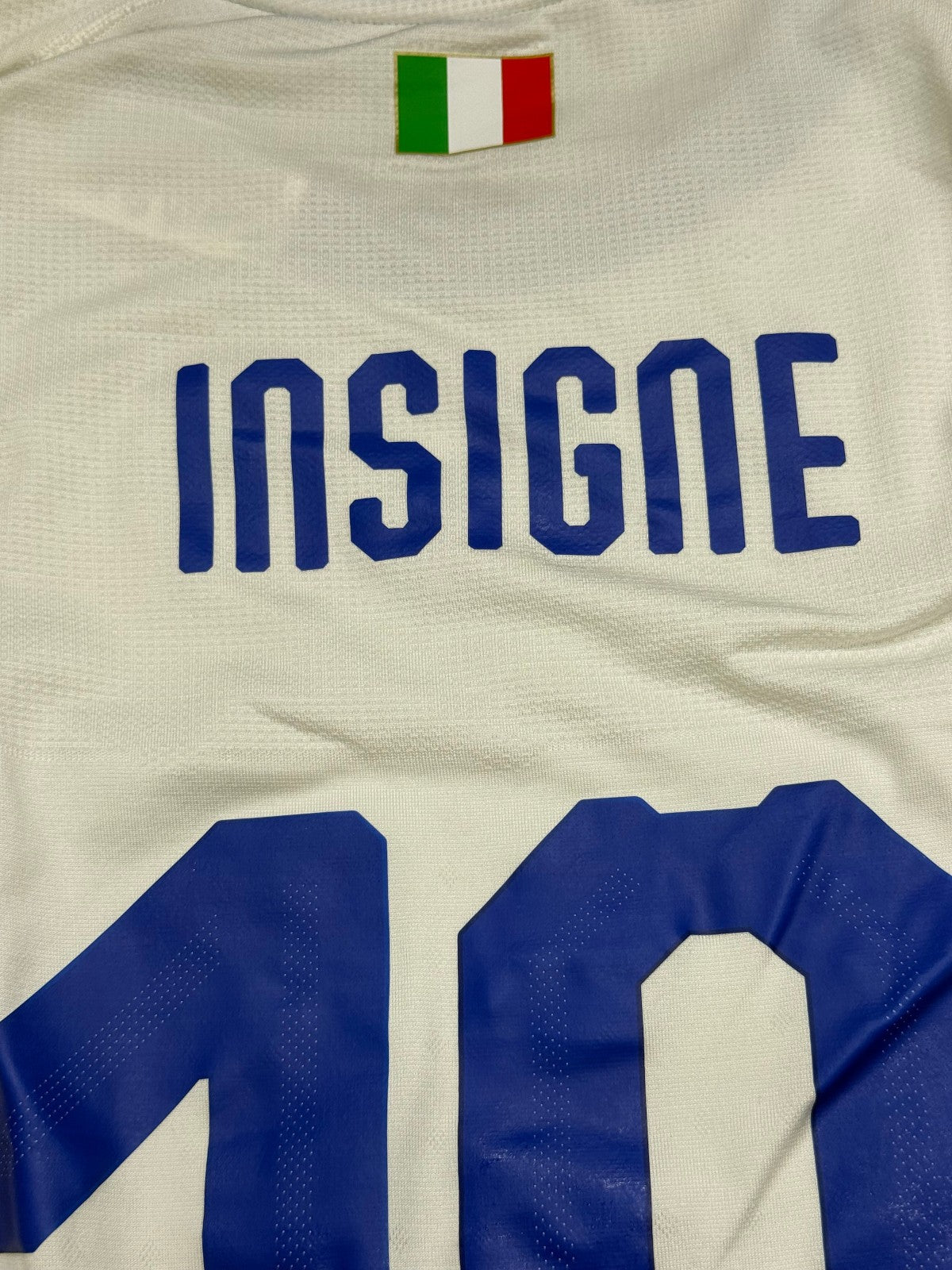 Italia shirt Puma 2018 Insigne 10 Maglia Away Nazionale Italiana L vs ARGENTINA