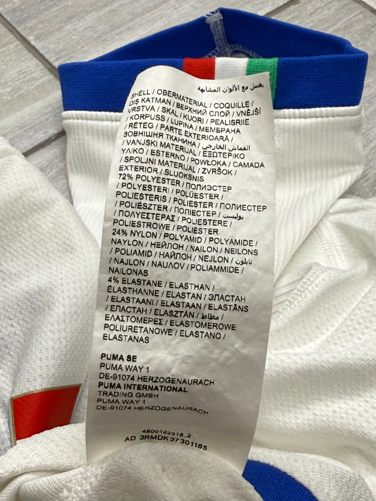 Italia shirt Puma 2018 Insigne 10 Maglia Away Nazionale Italiana L vs ARGENTINA