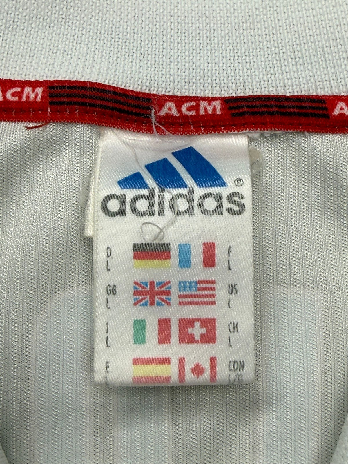 Maglia calcio vintage MALDINI shirt AC Milan Opel 1998 1999 Adidas away
