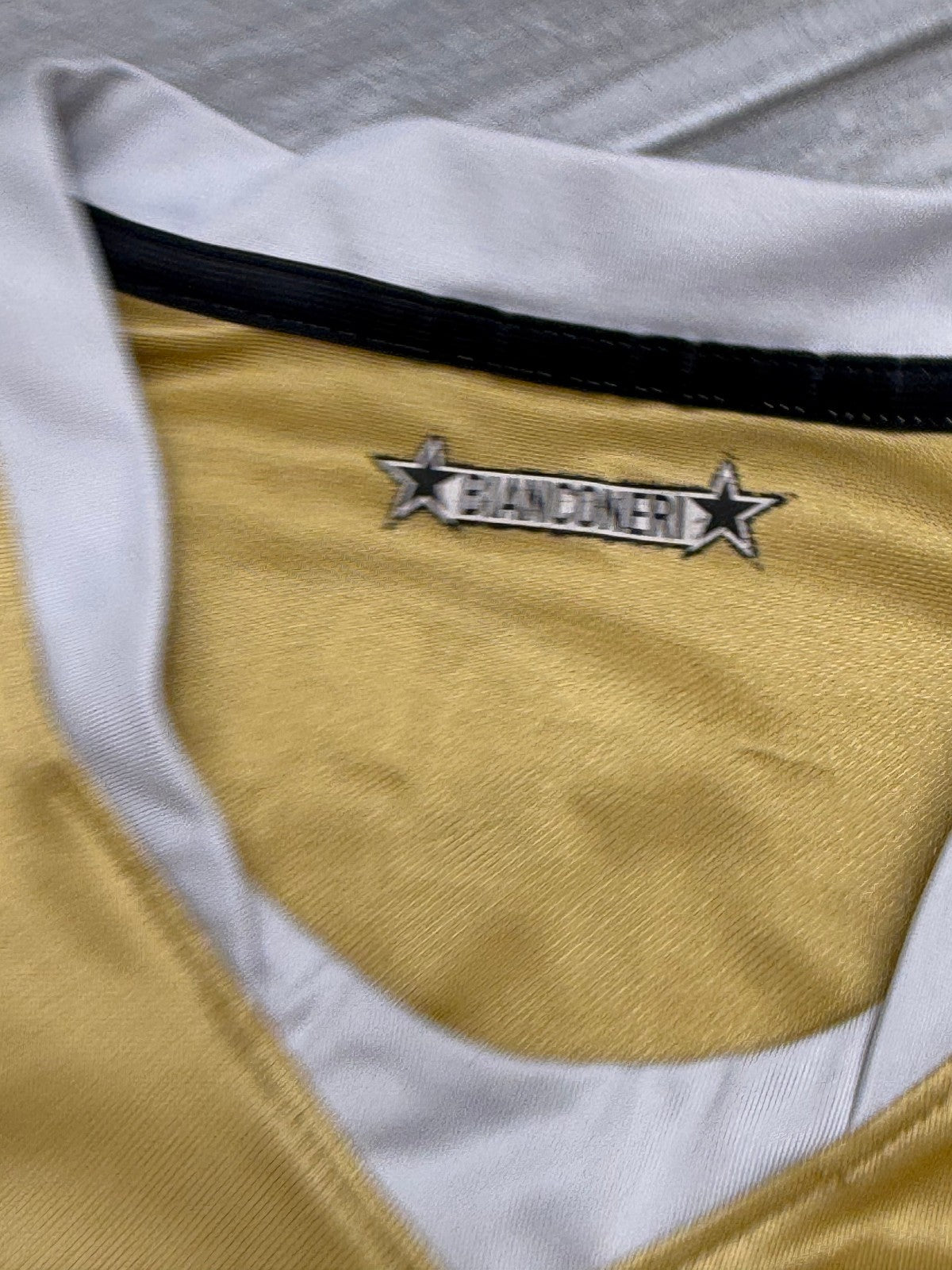 maglia calcio vintage Juventus Del Piero Champions League 2008 away oro L