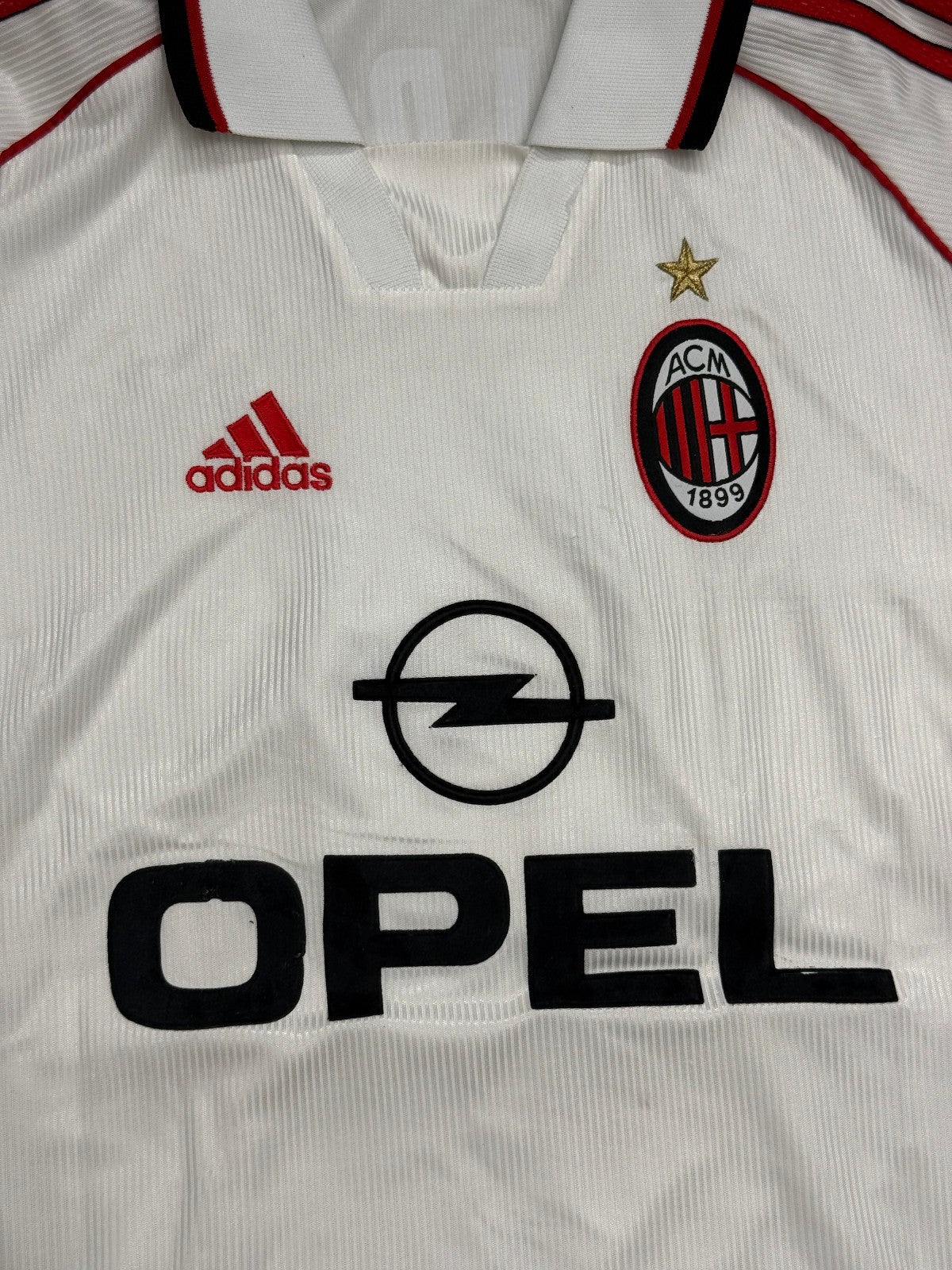 Maglia calcio vintage MALDINI shirt AC Milan Opel 1998 1999 Adidas away