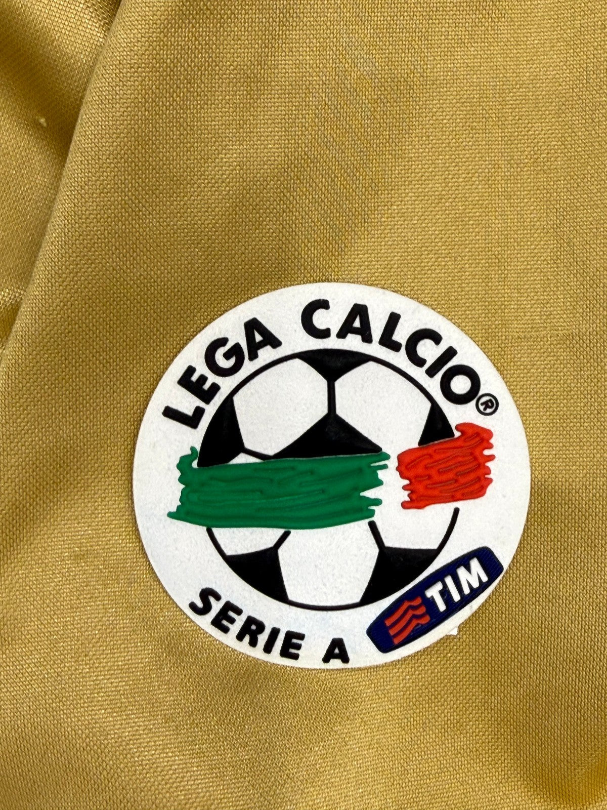 maglia calcio vintage Juventus Del Piero Champions League 2008 away oro L