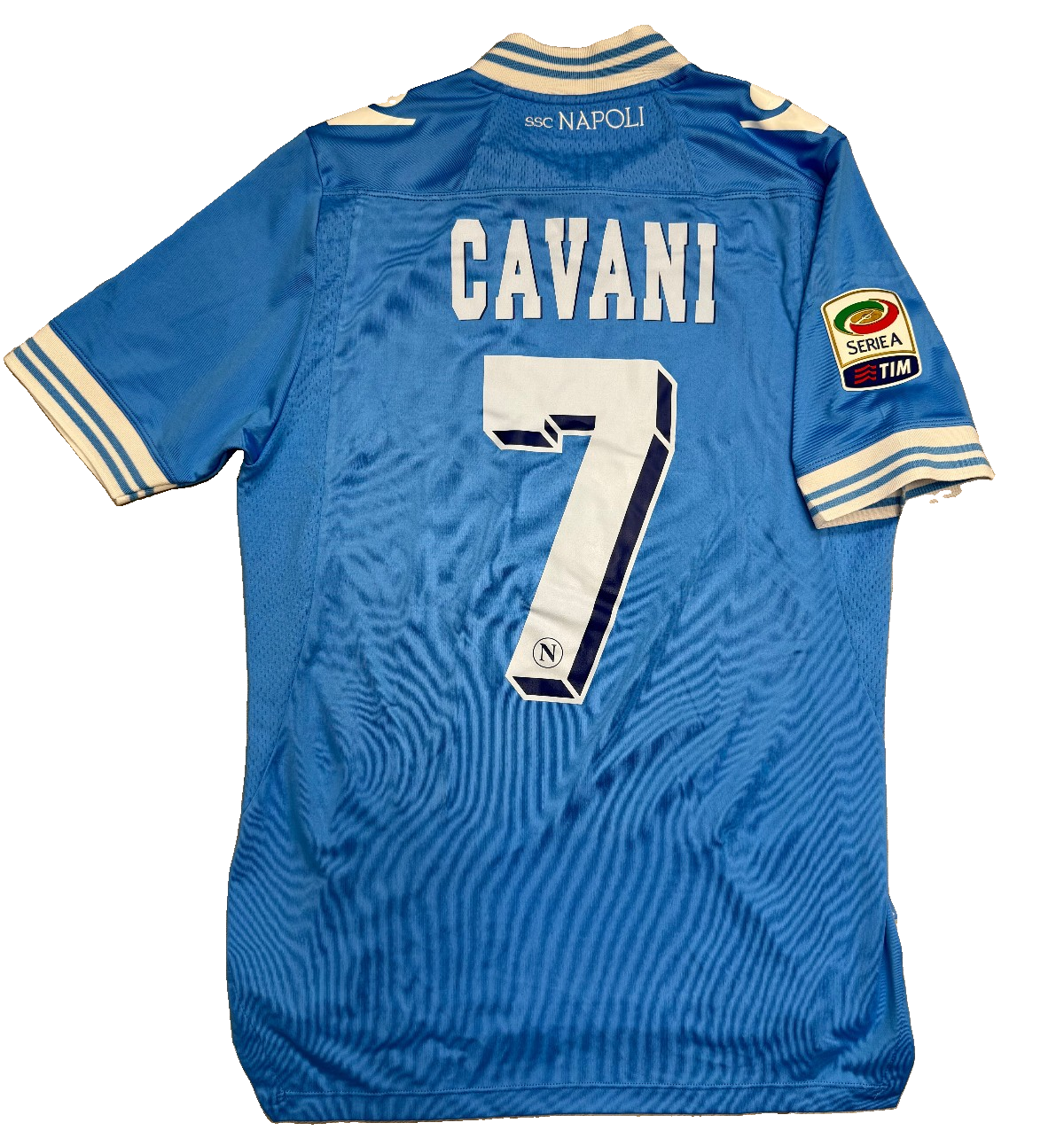 maglia calcio vintage Napoli Cavani home 2012 2013 shirt Jersey Macron L Lete