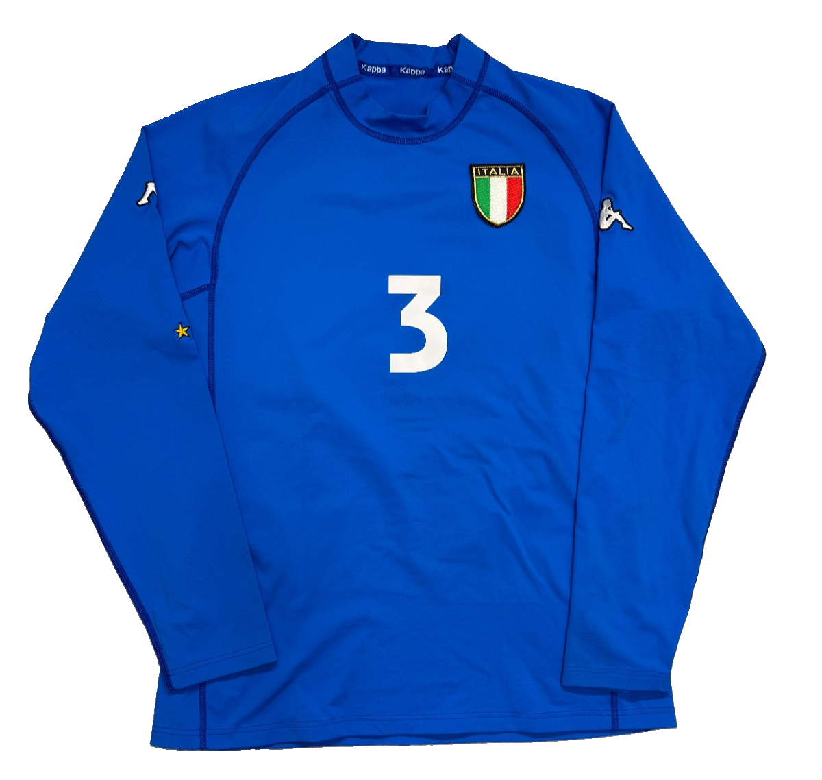 maglia italia Kappa EURO 2000 MALDINI 3 Player version home XXL jersey L/S