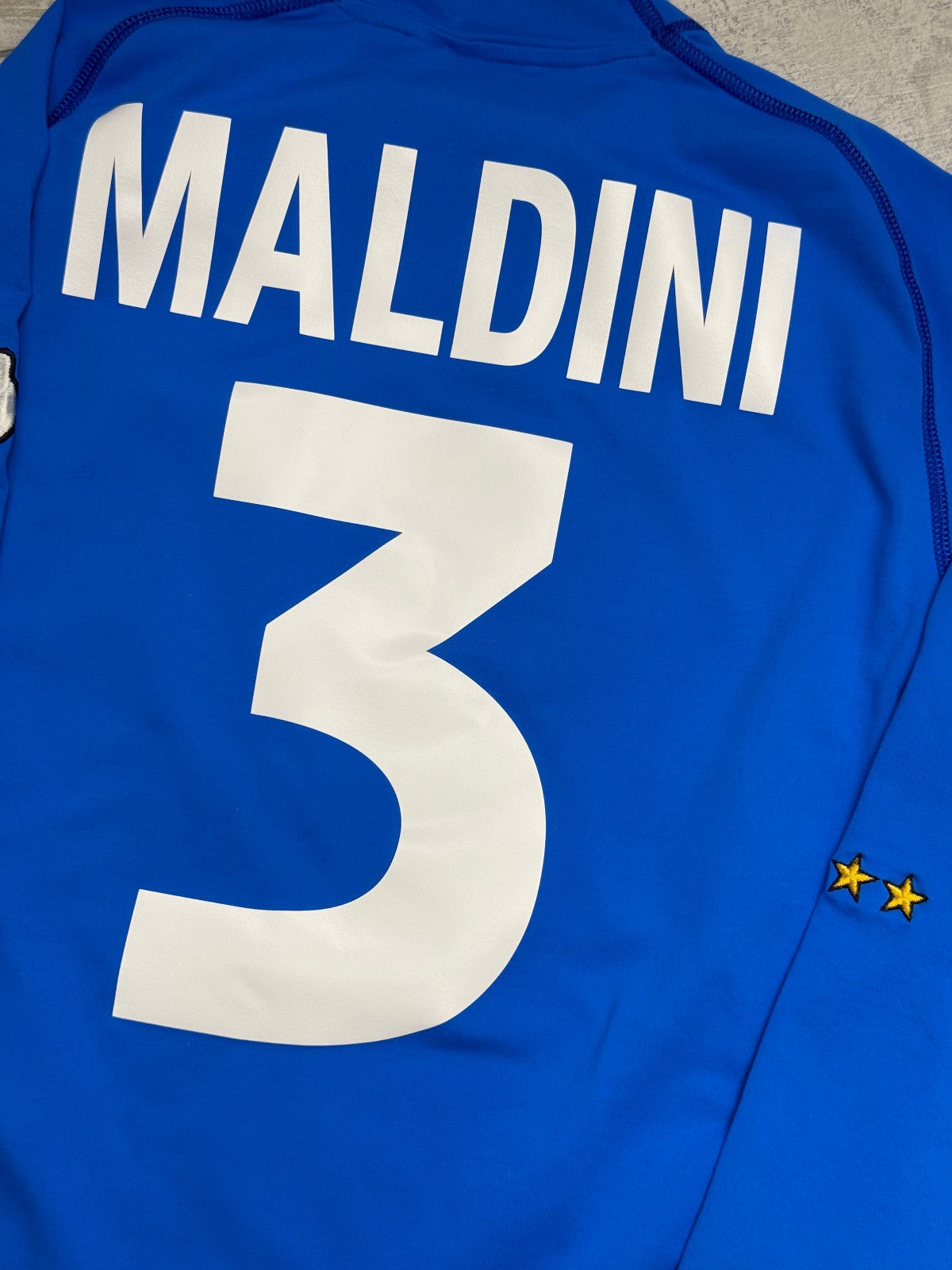 maglia italia Kappa EURO 2000 MALDINI 3 Player version home XXL jersey L/S