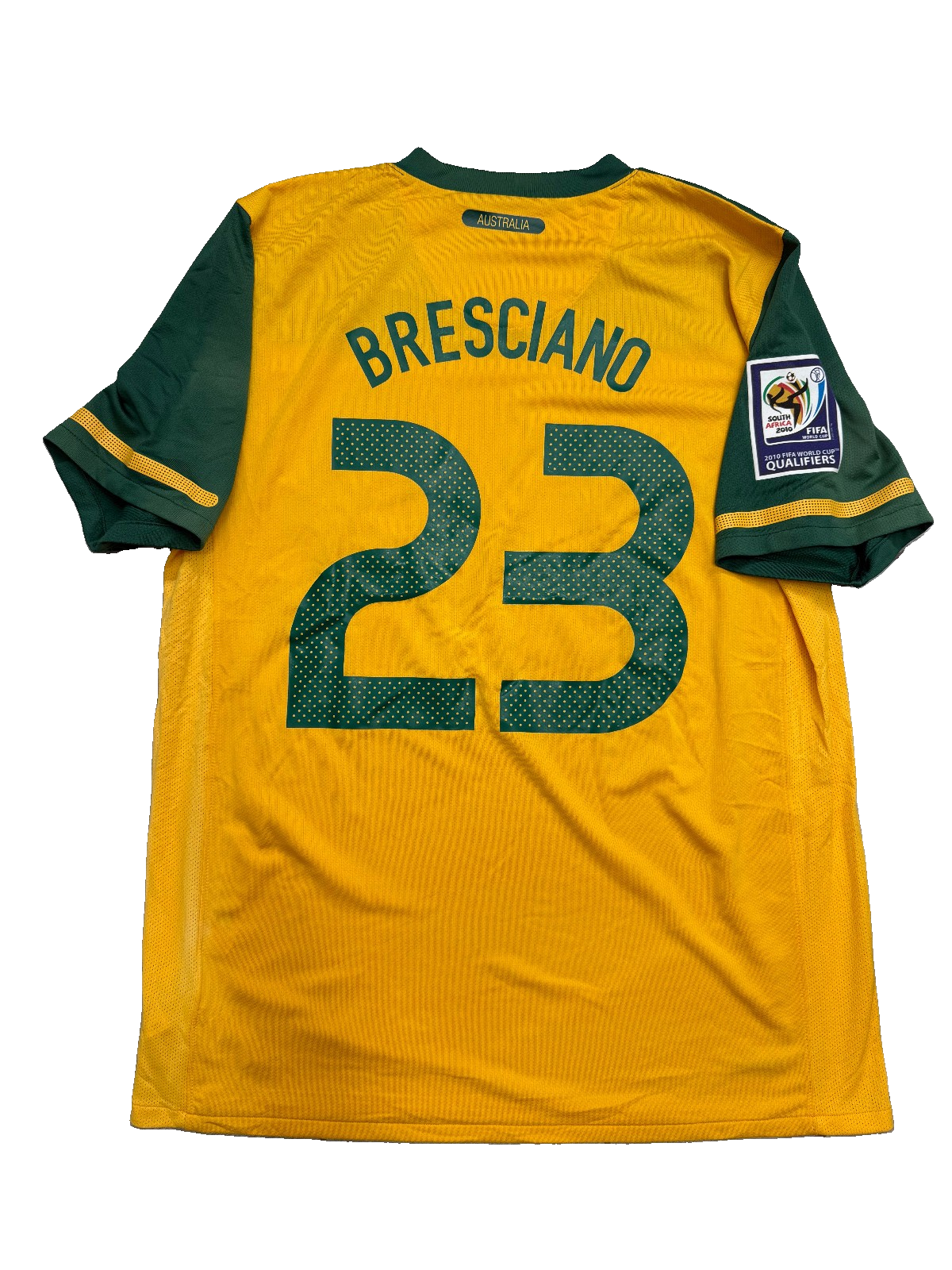 Australia Nike 2008-2010 Bresciano 23 Maglia Vintage L World Cup Qualifiers
