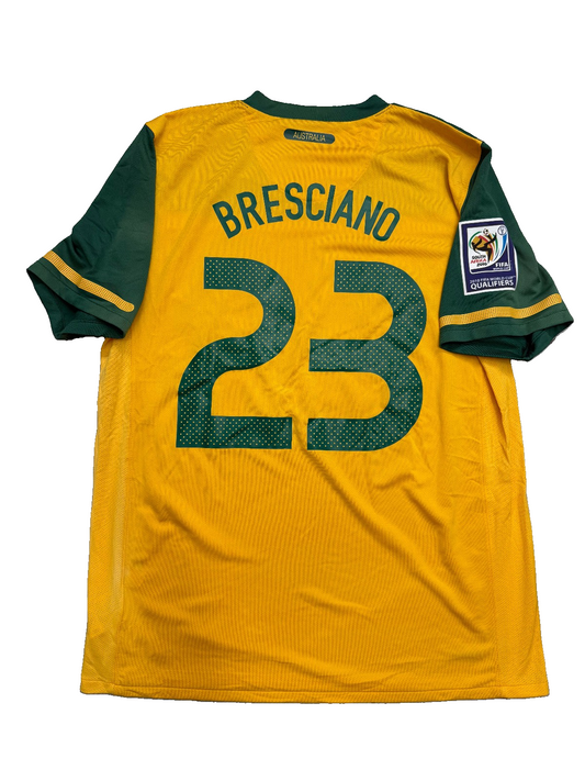 Australia Nike 2008-2010 Bresciano 23 Maglia Vintage L World Cup Qualifiers