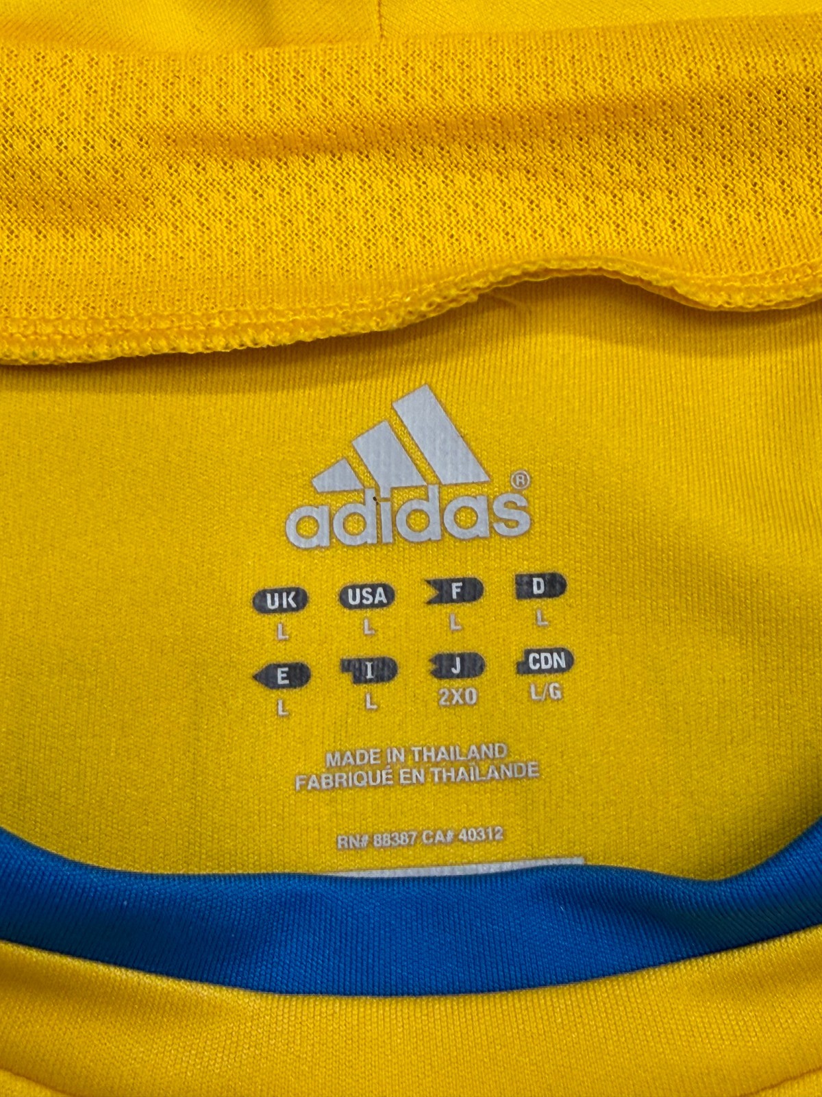 Maglia Ucraina Adidas Shevchenko 7 Vintage home Ukraine shirt EURO 2012 Taglia L
